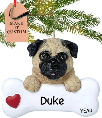 Miniatura 43 de Adorno personalizado de hueso de perro Doberman Pinscher 2025 Personalización gratuita las 24 horas Adornos de Navidad de la primera Navidad