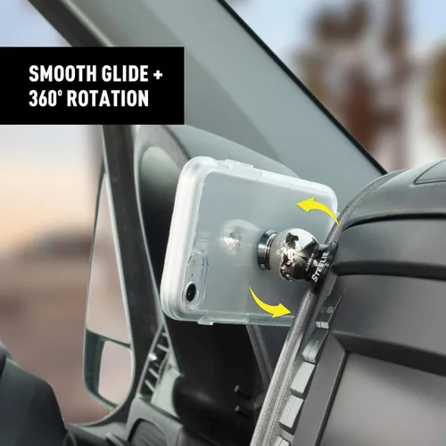 Miniatura 4 de Nite Ize Steelie Dash Mount - Soporte para tablero – Bola de tablero de montaje adicional para el sistema magnético de montaje de teléfono Steelie