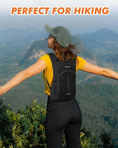 Miniatura 9 de Seektop Mochila de senderismo pequeña de 15 L para viajes, impermeable, ligera, bolsa de senderismo para mujeres y hombres