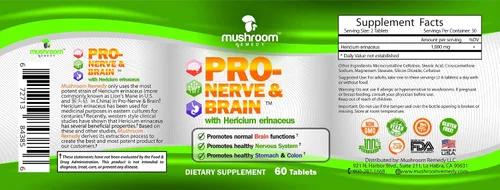 Miniatura 5 de PRO-Nerve & Brain Suplemento de hierbas totalmente natural para memoria, sistema nervioso, estómago, colon, tracto digestivo, extracto de hongo