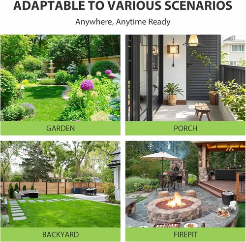 Miniatura 7 de Folding Adirondack Chair,Ergonomic Patio Wood Chairs with Wide Armrest,350LBS Weather Resistance Lawn Chair for Poolside,Outdoor Garden Lounge Black