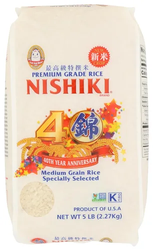 Nishiki Arroz de grano medio, 80 onzas