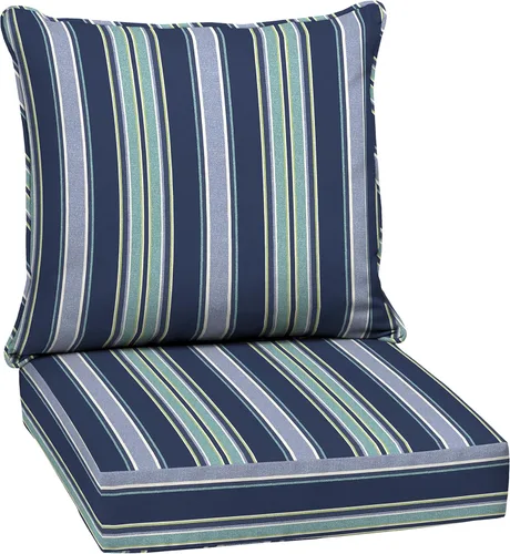 Miniatura 118 de Arden Outdoor Deep Seat Cushion Set, 24 x 24 pulgadas, Cojín para exteriores resistente al clima, a la lluvia y a la decoloración para silla, sofá
