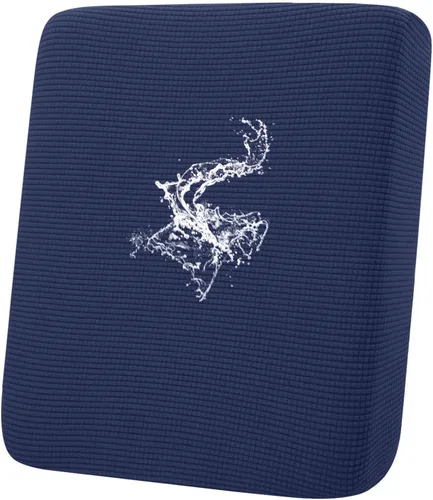 Miniatura 112 de hyha Fundas impermeables para cojines de sofá para mascotas, funda antideslizante para asiento de sofá para perros lavable, tela de jacquard Gris