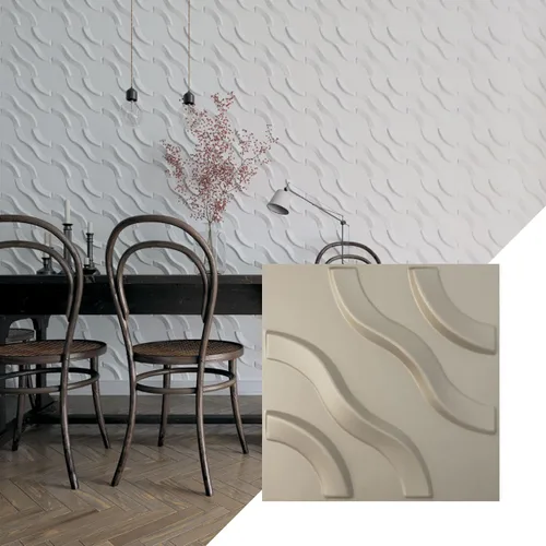 Miniatura 11 de Ekena Millwork WP12X12LAWH 11 7/8 pulgadas de ancho x 11 7/8 pulgadas de alto Lane EnduraWall Decorativo 3D Panel de pared cubre 0.98 pies cuadrados