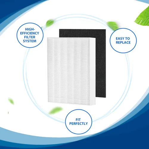 Miniatura 2 de Filtro HEPA Air108 de repuesto compatible con purificadores de aire Oreck AirInstinct 75, 100, 108, 150, 200, incluyendo 2 filtros HEPA Ture y 4