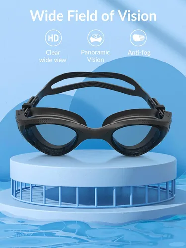 Miniatura 3 de Cienfy Gafas de natación unisex para adultos, polarizadas, para hombres y mujeres, antivaho a prueba de fugas, visión clara bajo el agua