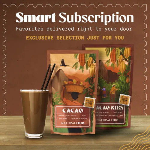 Miniatura 8 de NaturaleBio Cacao en polvo orgánico de 35 onzas. Sin azúcar, no alcalinizado y puro. Sustituto de cacao en polvo con rico sabor a chocolate negro.