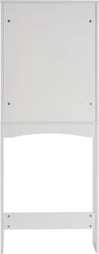 Miniatura 7 de ME2 Armario de almacenamiento sobre el inodoro, estante organizador de baño, gabinete de recolección que ahorra espacio con estantes y puertas