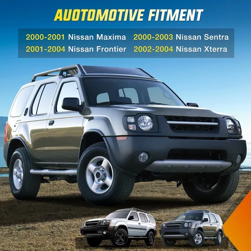 Miniatura 8 de Conjunto de luces antiniebla Nilight Compatible con Nissan Maxima 2000 2001 Sentra 2002 2003 Frontier 2004 Xterra Lámparas de lente transparente