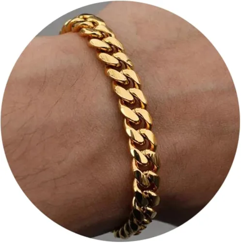 Stainless Steel Cuban Chain Bracelets for Men Women 6.577.589inch Stainless Steel Bracelet Gold Plating Silver Stainless Steel Fashion Jewelry