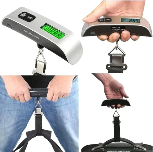 Miniatura 6 de Báscula digital de equipaje, báscula de pesaje de equipaje, báscula digital de peso de equipaje para bolsa grande, báscula portátil de mano