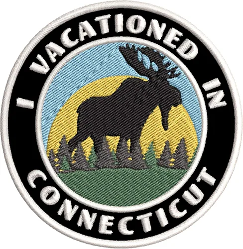 Miniatura 4 de I Vacationed in Connecticut - Parches decorativos bordados de 3.5 pulgadas, para planchar o coser, recuerdos de vacaciones, viajes, aventura, tema