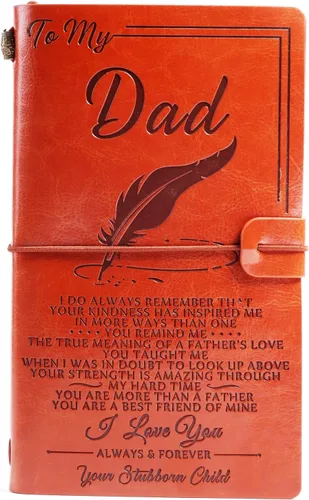 Miniatura 19 de Diario de cuero Live Laugh Love – Diario de tapa feliz, diario de viaje rellenable, encuadernado en cuero, cuaderno inspirador, cuaderno de bocetos