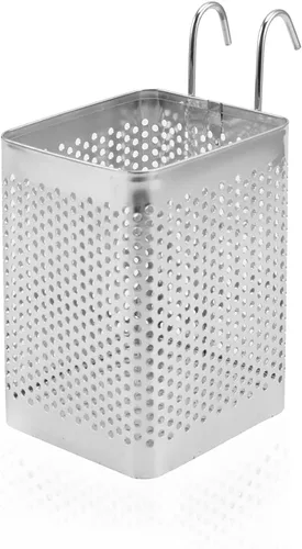 Cesta para palillos para lavavajillas, 2.87 x 2.87 x 4 pulgadas, soporte para utensilios de acero inoxidable, resistente al óxido para cesta de
