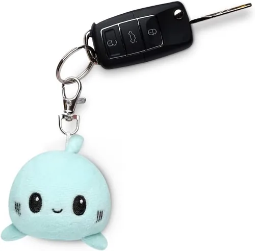 Miniatura 3 de TeeTurtle - Llavero de peluche (tiburón azul feliz)