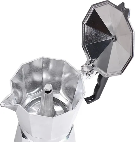 Miniatura 4 de Kitchen Sense - Cafetera de aluminio pulido, 6 tazas