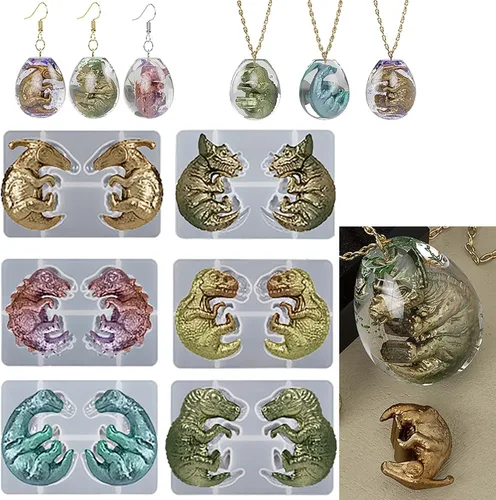 Miniatura 13 de Paquete de 4 moldes de silicona para caracolas de resina para velas y jabón, molde para hacer velas Cube-Shell-Four