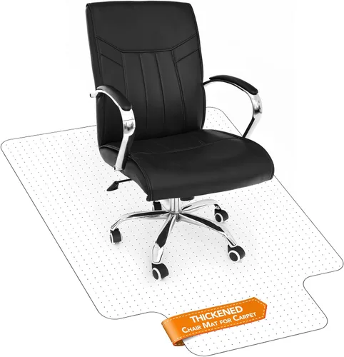 Miniatura 12 de Tapete para silla de alfombra, de pelo bajo (1/4 de pulgada de grosor), protector de alfombra para silla de escritorio de oficina y juegos. Tapete
