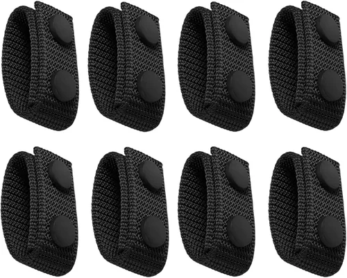 Miniatura 11 de FRTKK Cinturón de servicio con broches dobles para cinturón de 2¼ pulgadas de ancho, cinturón táctico de seguridad, accesorios de equipo militar