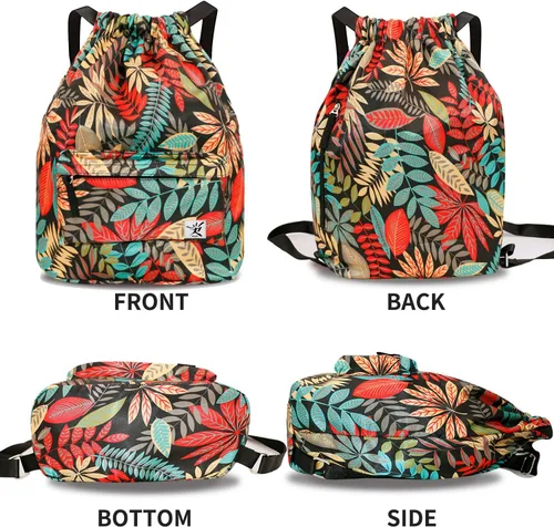 Miniatura 2 de Bolsa impermeable con cordón para ir al gimnasio o la playa, o practicar deportes, unisex