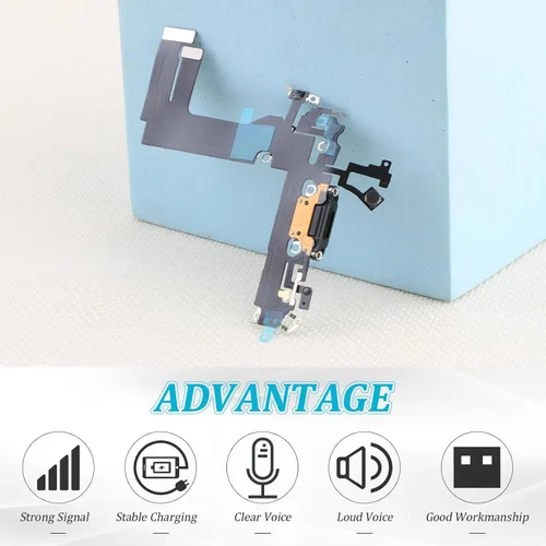 Miniatura 2 de Reemplazo para iPhone 13 Mini puerto de carga Conector de muelle para iPhone 13 Mini A2399 A2176 A2398 2400 Puerto de carga de repuesto USB Placa