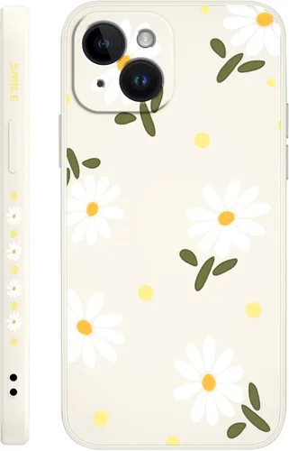Miniatura 10 de LEECG Funda para iPhone 14 con Patrón de Flores de Mariposa de Astronauta, Forro de Microfibra Suave Anti-Rayones en el Interior, Cubierta