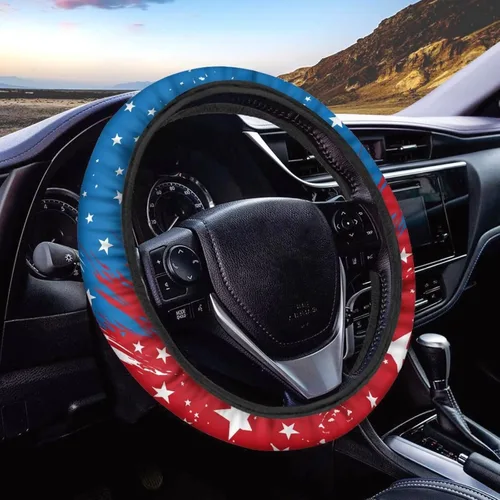 Miniatura 33 de AFPANQZ - Fundas para volante con diseño de nebulosa y galaxia, 14-15 pulgadas, ajuste universal, para la mayoría de los coches, sedanes, SUV