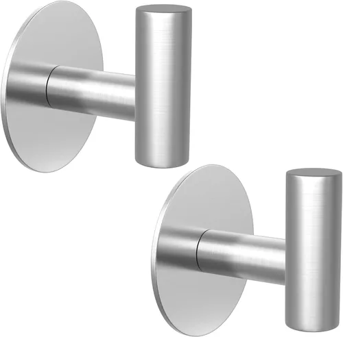Miniatura 17 de PMMASTO Ganchos autoadhesivos para toallas, ganchos adhesivos resistentes para colgar abrigos de pared para colgar – Ganchos de ducha