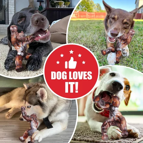 Miniatura 4 de Juguetes para perros para masticadores agresivos, juguetes indestructibles para perros, huesos de perro casi indestructibles para perros pequeños