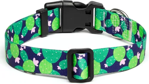 Miniatura 77 de Mercano Collar ajustable para perro, patrones de diseño especial, nailon suave, cómodo y resistente, collar para mascotas para perros pequeños