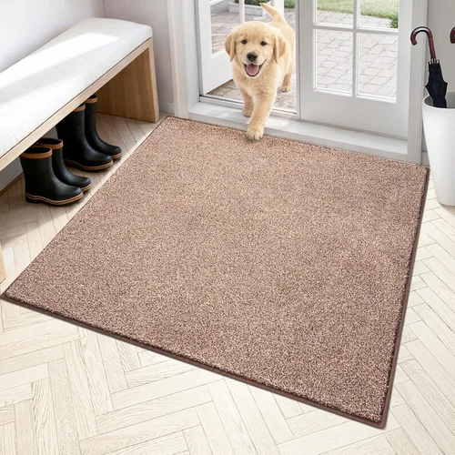 Miniatura 14 de PURRUGS Alfombra de área de fácil cuidado de 4 x 6 pies, antideslizante, lavable a máquina, tapete para puerta de perro, resistente a las manchas