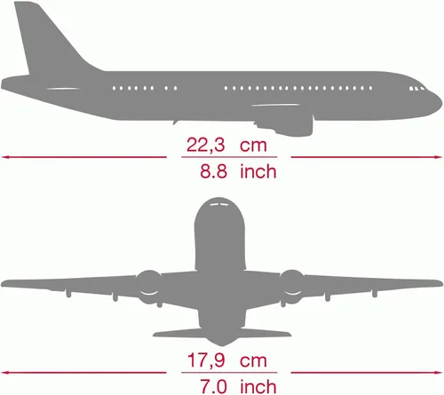 Miniatura 7 de Herpa Airplane Model Airbus A321neo Azul Bandera Brasileña a Escala de 1:200, Miniatura de Plástico con pedastal, Edificio Modelo, Edición