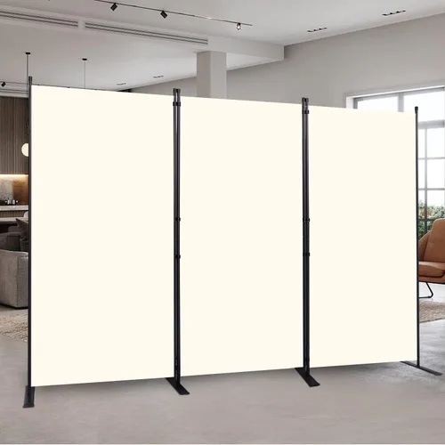 Divisor de habitación portátil de 6 pies y pantallas de privacidad plegables, divisor de tela de 102 pulgadas de ancho para separación de