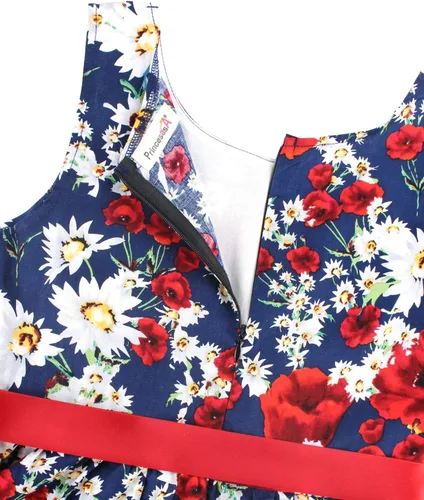 Miniatura 249 de Vestido de verano para niña, de algodón, con diseño floral