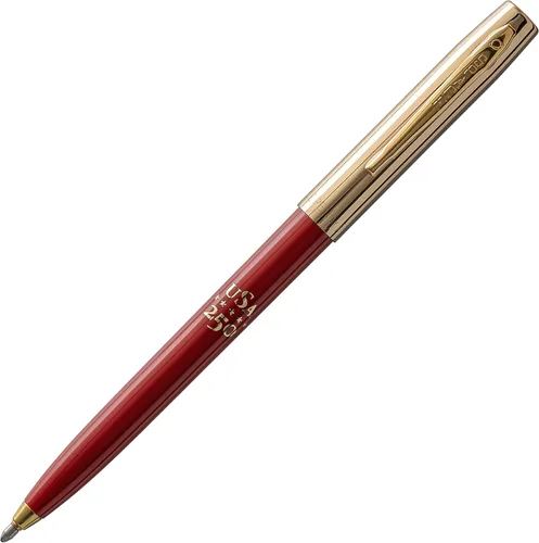 Miniatura 11 de Fisher Bolígrafo espacial negro y dorado con impresión Cap-O-Matic, bolígrafo presurizado, escribe boca abajo y en temperaturas extremas, tinta