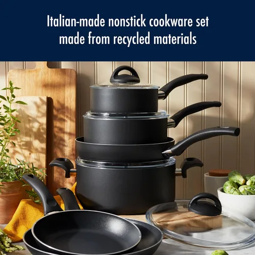 Miniatura 2 de Henckels Everlift - Juego de utensilios de cocina antiadherentes de 10 piezas, fabricado en Italia, revestimiento duradero de 3 capas, aluminio