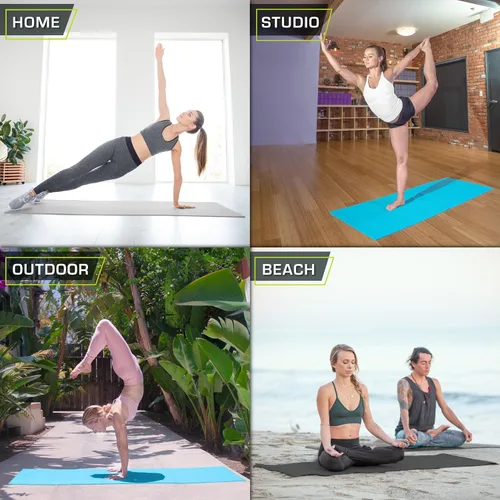 Miniatura 6 de Tapete de Yoga Clásico ProsourceFit de 1/8" (3mm) de Grosor, Extra Largo de 72 Pulgadas, Tapete de Fitness Ligero con Agarre Antideslizante