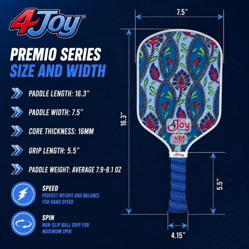 Miniatura 3 de 4Joy Serie Premio de paleta de pickleball
