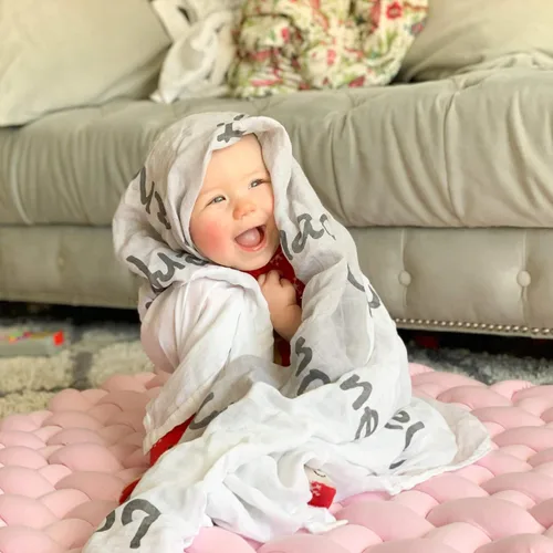 Miniatura 2 de Manta orgánica para bebé niño y niña, manta de guardería para recién nacidos, manta de recepción de muselina sedosa, regalos de bautismo para niños