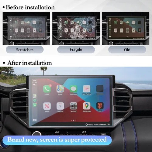Miniatura 5 de SKTU Accesorios Tundra 2023 2024 2025 2026 Protector de pantalla para Toyota Tundra 2022-2026/Toyota Sequoia 2023-2026 14 pulgadas Navigation Toyota