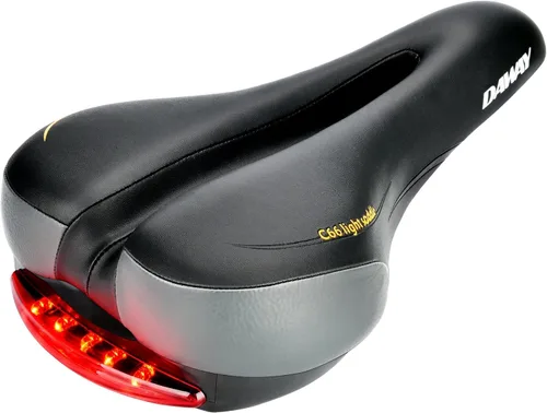 Miniatura 11 de DAWAY Asiento de bicicleta cómodo para hombres y mujeres - Asiento de bicicleta acolchado con espuma viscoelástica suave, repuesto de sillín