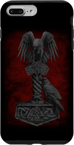 Miniatura 11 de Funda Huginn y Muninn de Mjolnir Odín de Thor para iPhone 14 Mitología nórdica vikinga