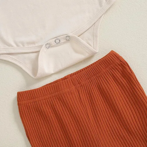 Miniatura 99 de Kuriozud Conjunto de mameluco con volantes para bebé recién nacida, con volantes, lindo conjunto de pantalones acampanados con diadema