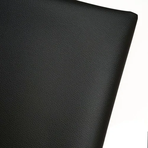 Tela de piel sintética negra de 36 x 54 pulgadas, 1 yarda, 0.031 in de grosor, tapicería de cuero sintético, tela de cuero para tapicería, sofá,