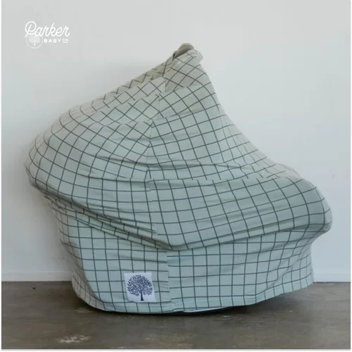 Miniatura 6 de Parker Baby - Funda de asiento de automóvil 4 en 1 para niñas y niños, toldo elástico para asiento de automóvil, funda de lactancia, funda