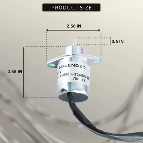 Miniatura 4 de Solenoide de apagado de combustible 17454-60010 1503ES-12A5UC5S 16616-60010 SA-4569-T Woodward para motores Kubota D905 D1005 D1105 V1205 V1305
