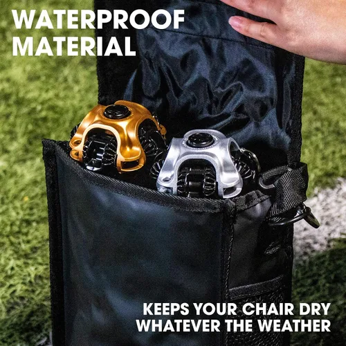 Miniatura 6 de CLIQ Waterproof Chair Bag - Holds 2, 4, and 6 Chairs for Camping and Outdoor Activities Negro