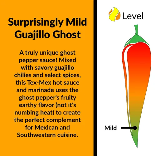Miniatura 4 de Fat Cat Gourmet - Salsa picante y marinada de Guajillo Ghost Tex-Mex Sorprendentemente Mild - Sabor ahumado salado - Calor suave - Para tacos