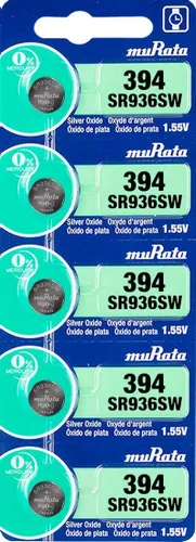 Miniatura 9 de Murata 394 SR936SW Batería 1.55V Celda de botón de reloj de óxido de plata - Sustituye a Sony 394 (2 Batetries)